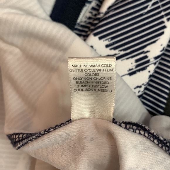 Christopher & Banks Oversized Hooded Striped Zip Up Jacket - Picture 11 of 11